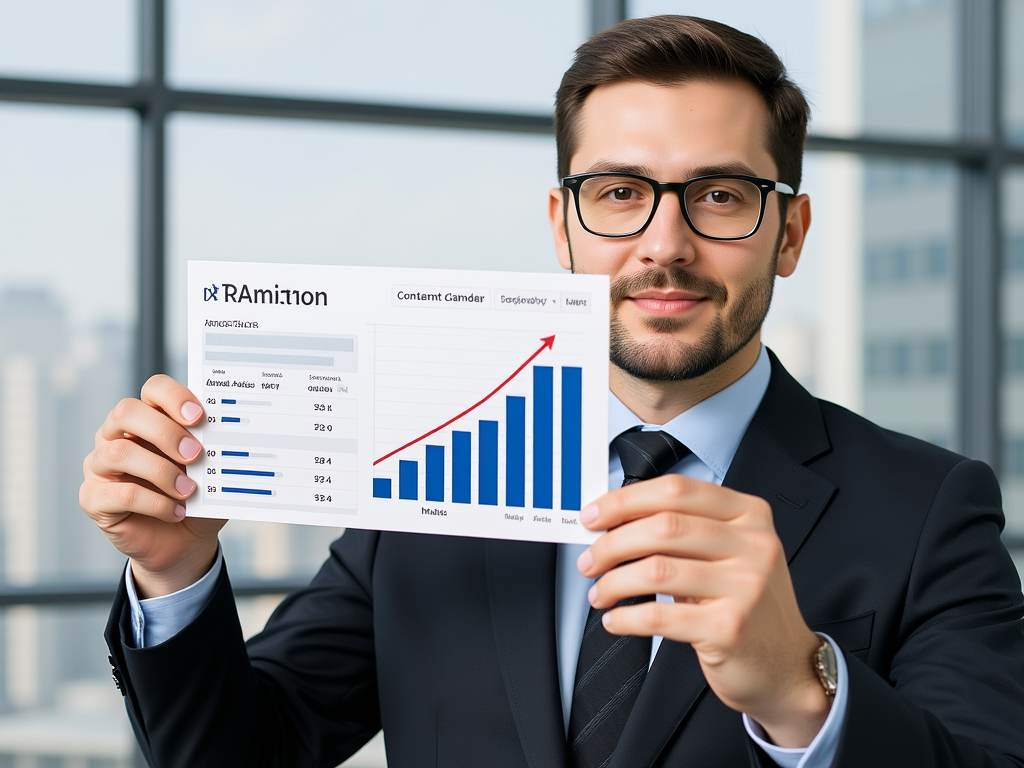 Person using analytics and calendar for content strategy.