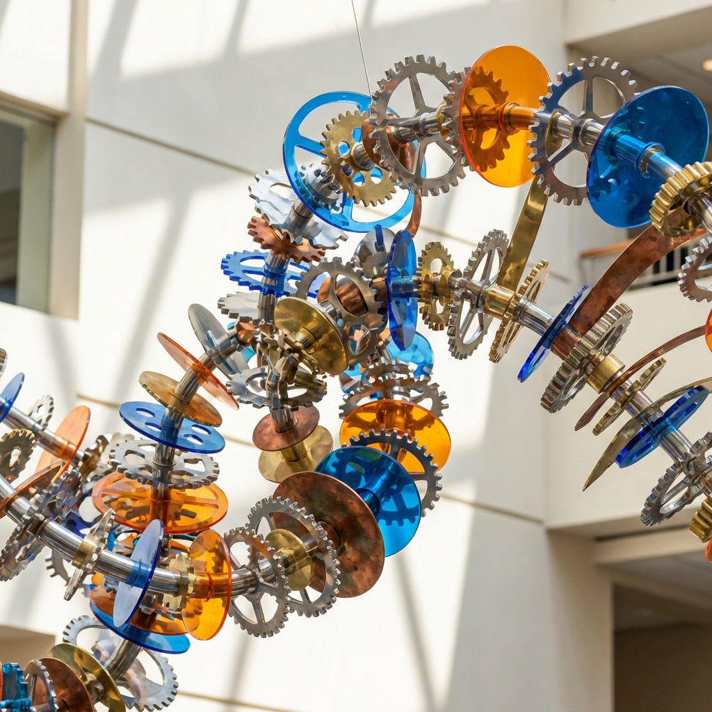 Abstract of gears representing strategic planning.